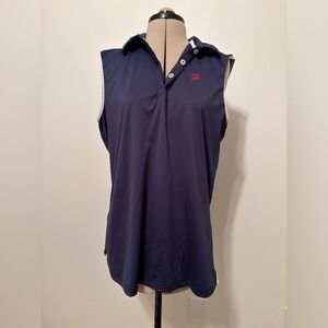 Stylish Navy Sleeveless polo